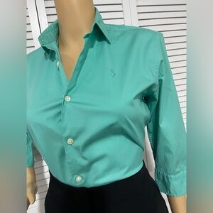 Ralph Lauren Men's Button-Down Shirt in Turquoise